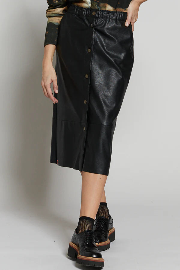 SNAPVEGAN JUPE Noir MAEVY