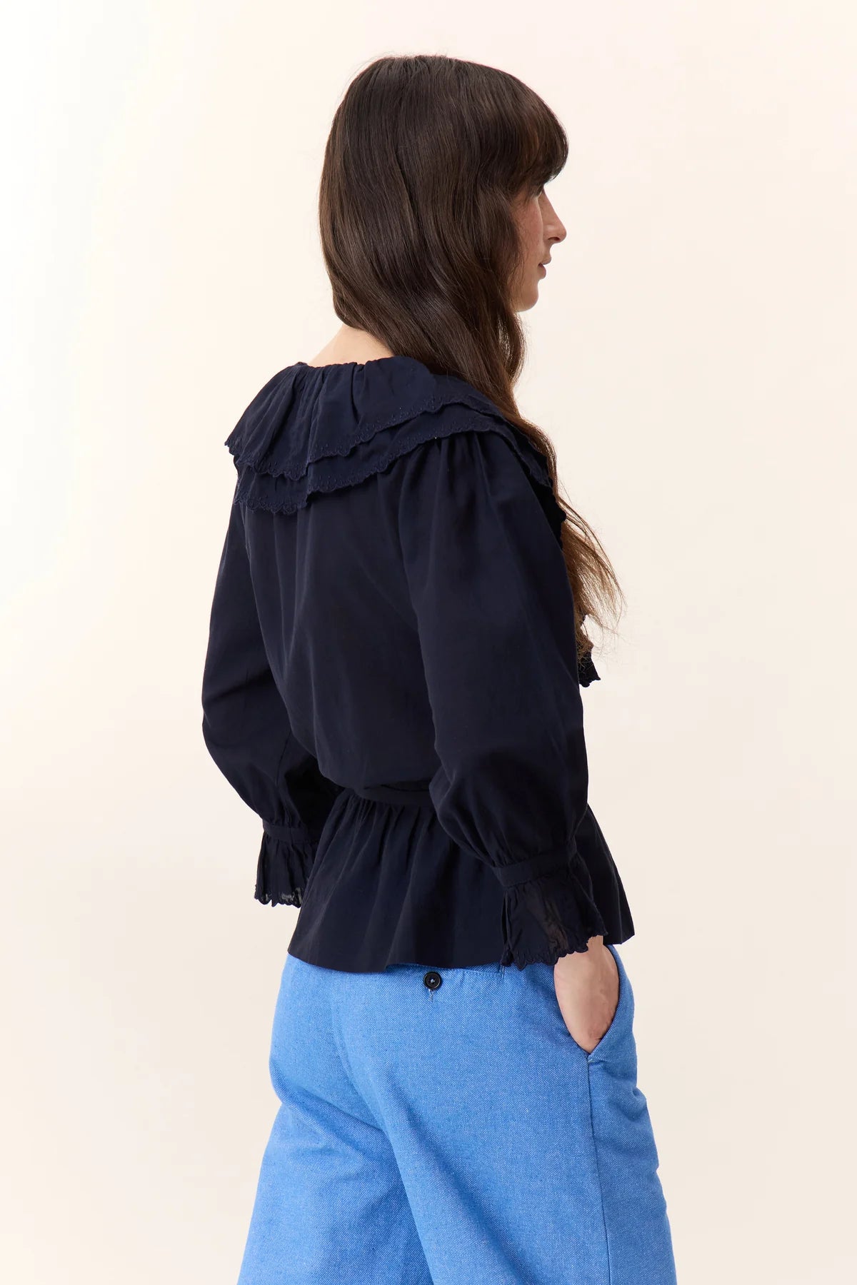 Blouse cache-cœur Cala Leon et Harpe