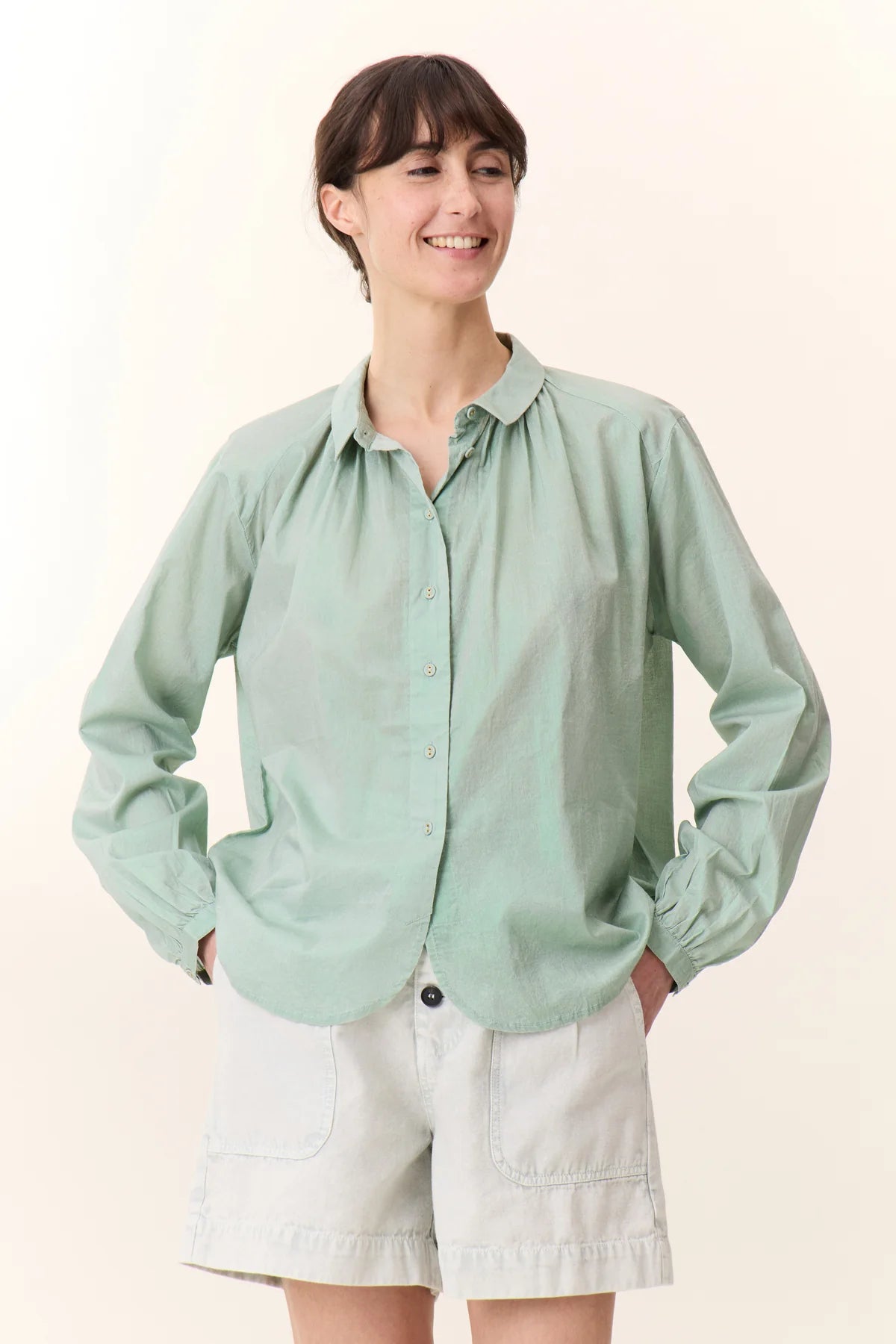 Chemise Cob vert irisé