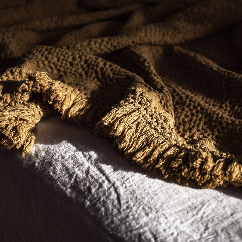 Plaid en coton effet alvéolé
FLIRT Butternut