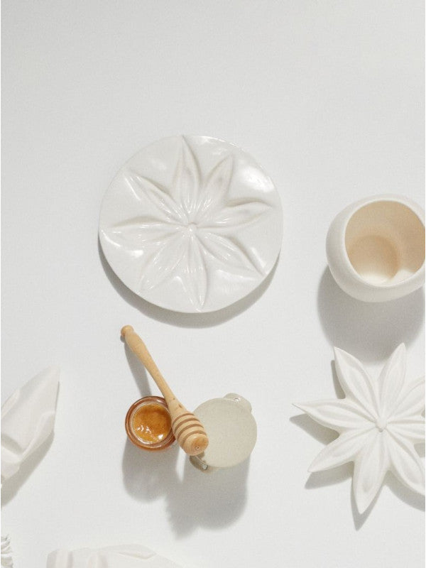 ASSIETTE JANIS CERAMIQUE Blanc Monochromic