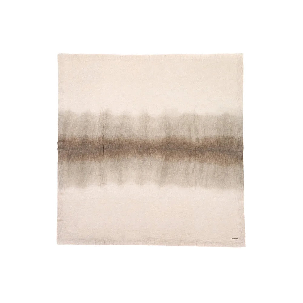 Mini nappe Tie and Dye 100x100 cm ciment