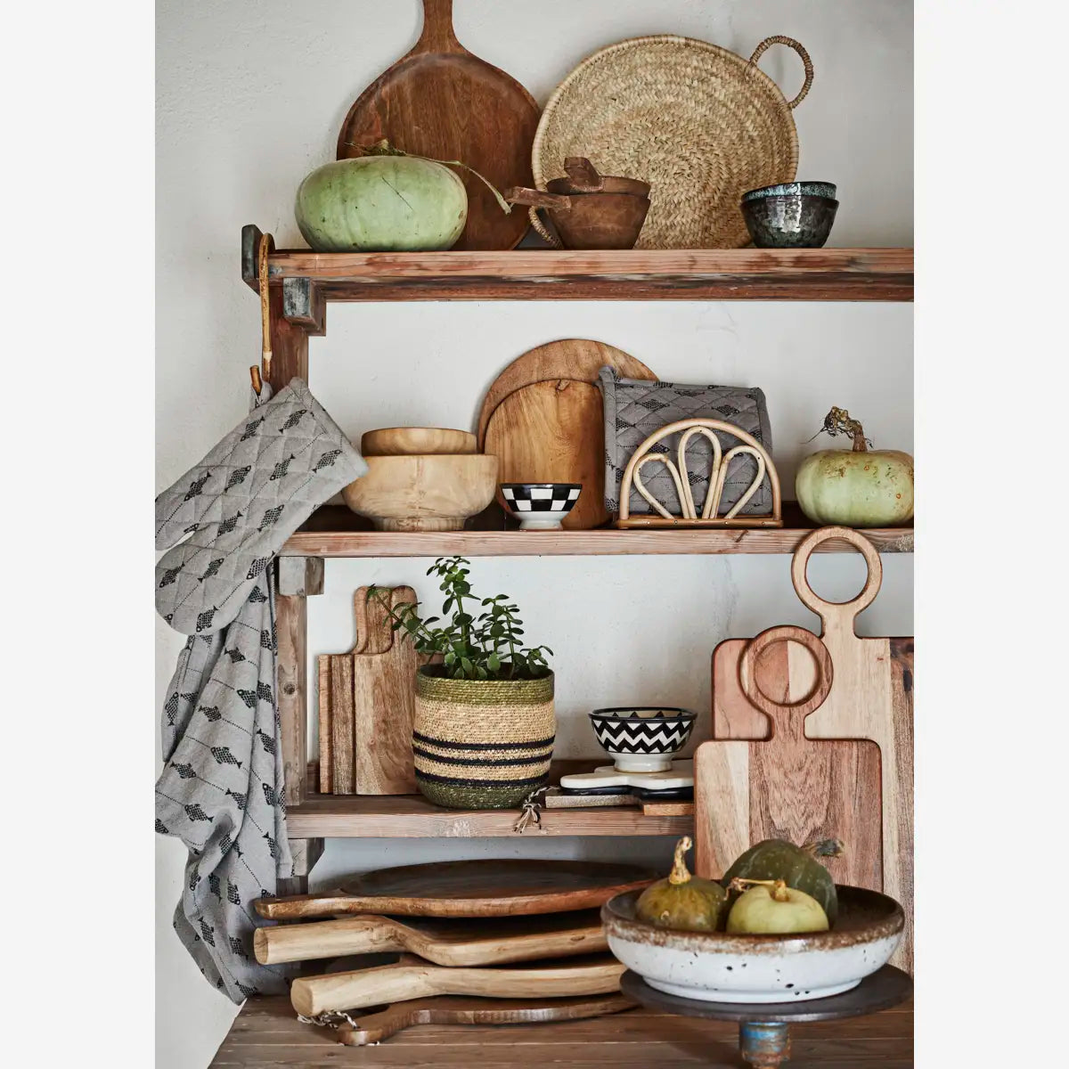 Saladier white/ brown