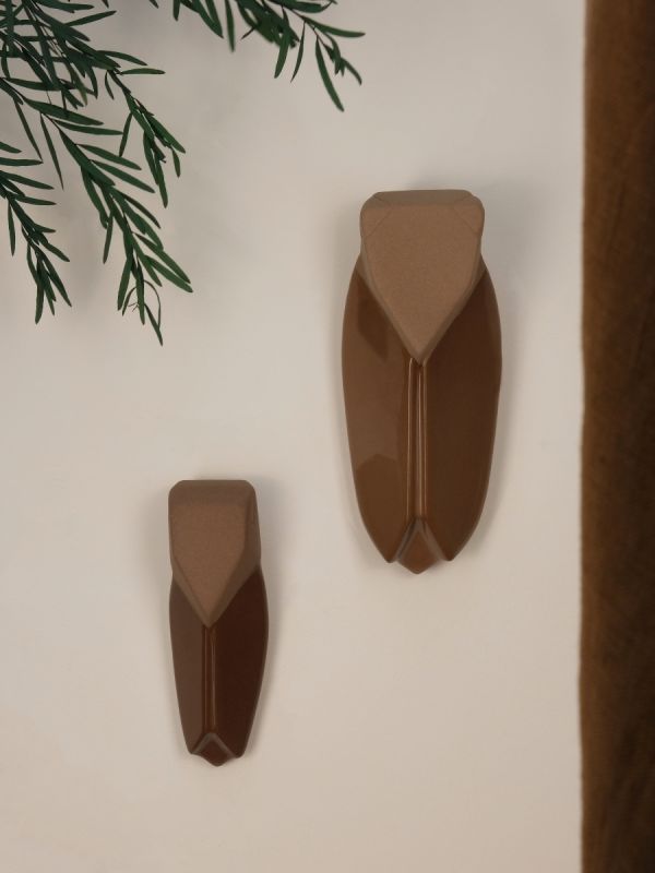 Cigale en céramique mi-émaillée terre brune Monochromic (2 Tailles)