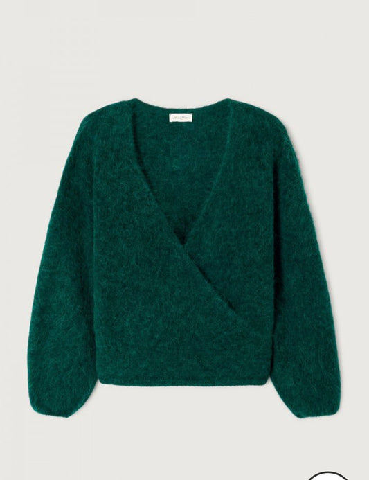 Pull cache coeur American Vintage