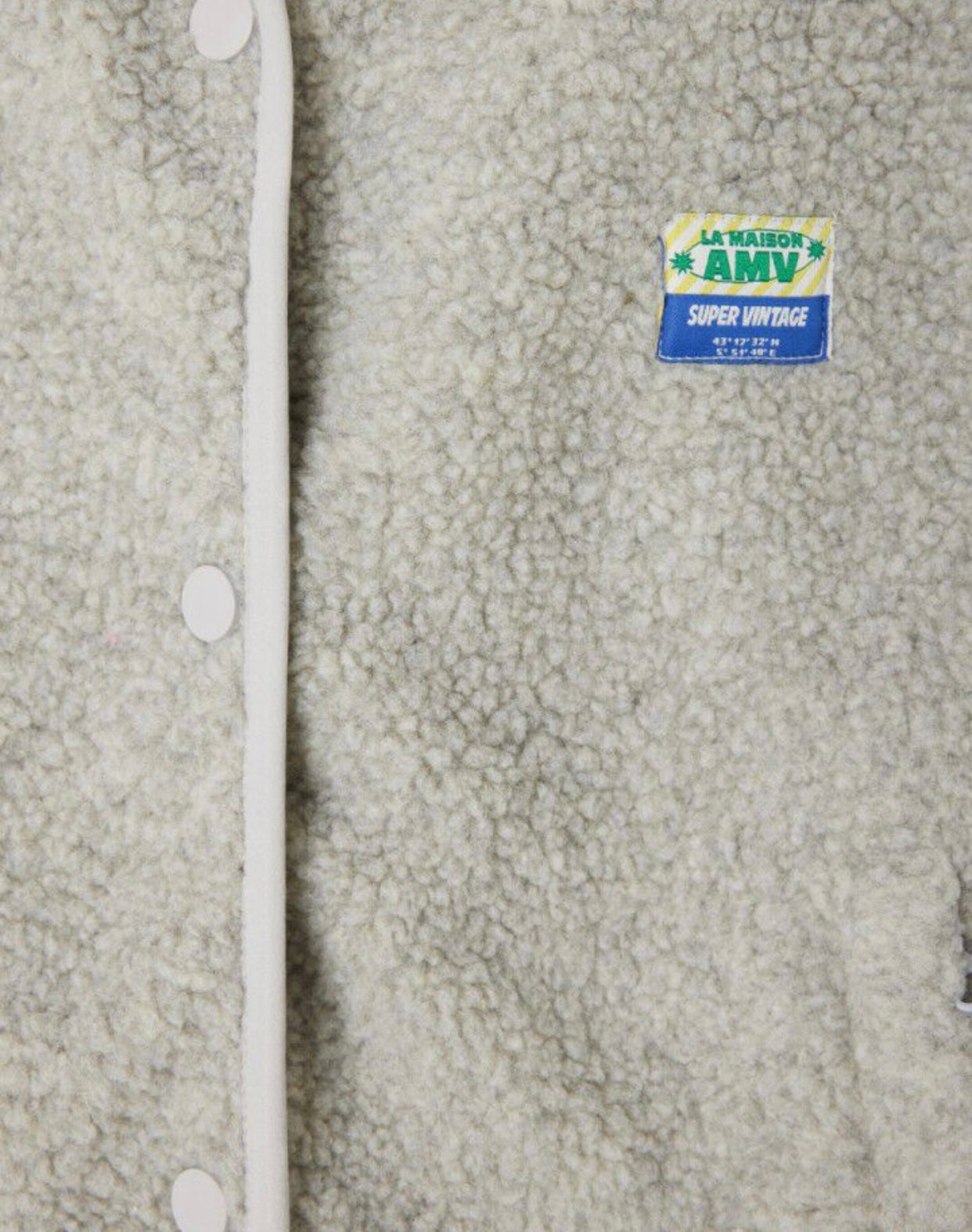 Veste Hoktown Polaire Chiné American Vintage