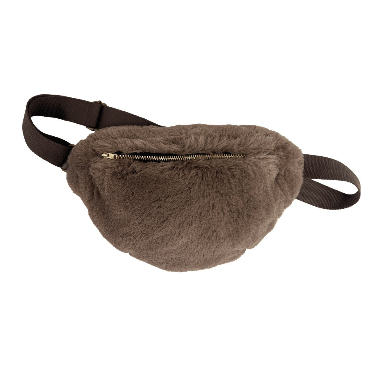 Sac Banane en Fausse Fourrure CHAMONIX châtaigne Haomy