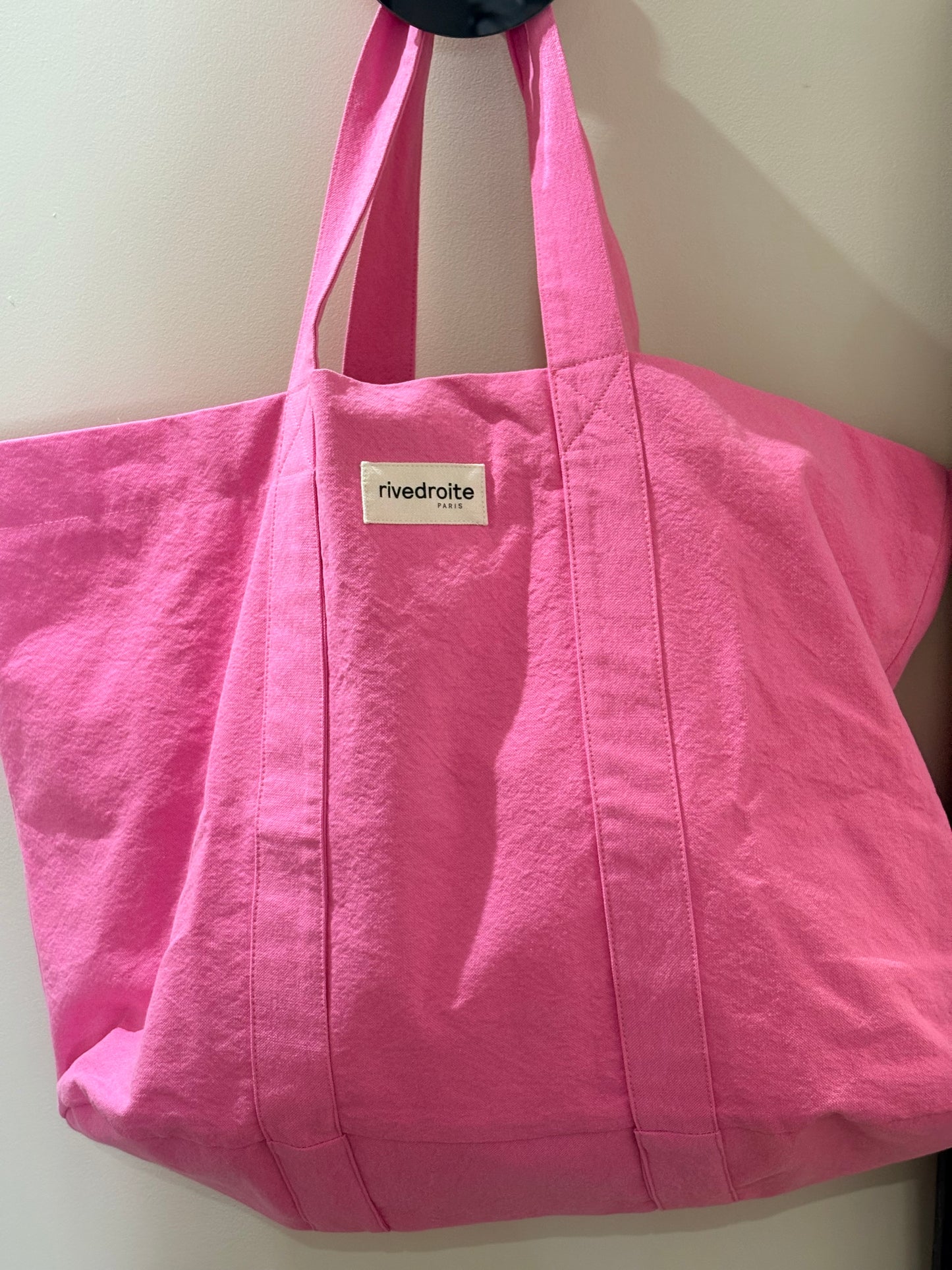 Cabas Marcel Rose Bonbon Rive Droite