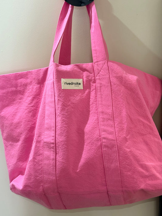 Cabas Marcel Rose Bonbon Rive Droite