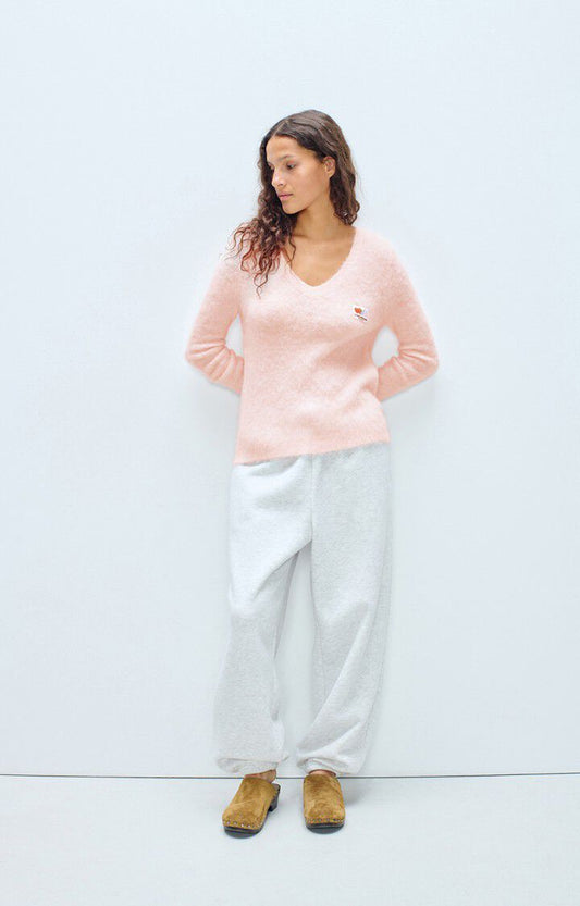 PULL Nen Bouton Rose American Vintage